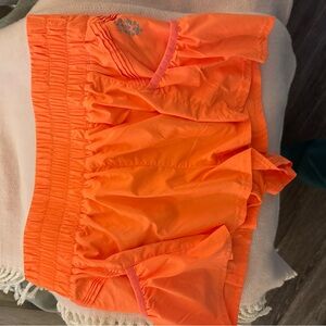 FP Movement Orange Athletic Shorts - Get Your Flirt On Shorts